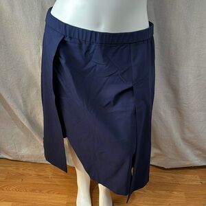 Prabal gurang by lane Bryant navy blue a line skirt with opening  26